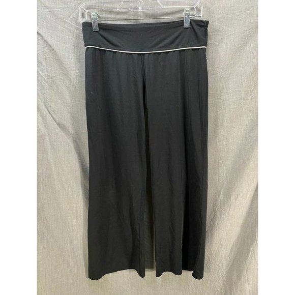 Avia Pants Womens Small Black Logo Wide Leg Sweats‎ Ladies - Picture 1 of 9